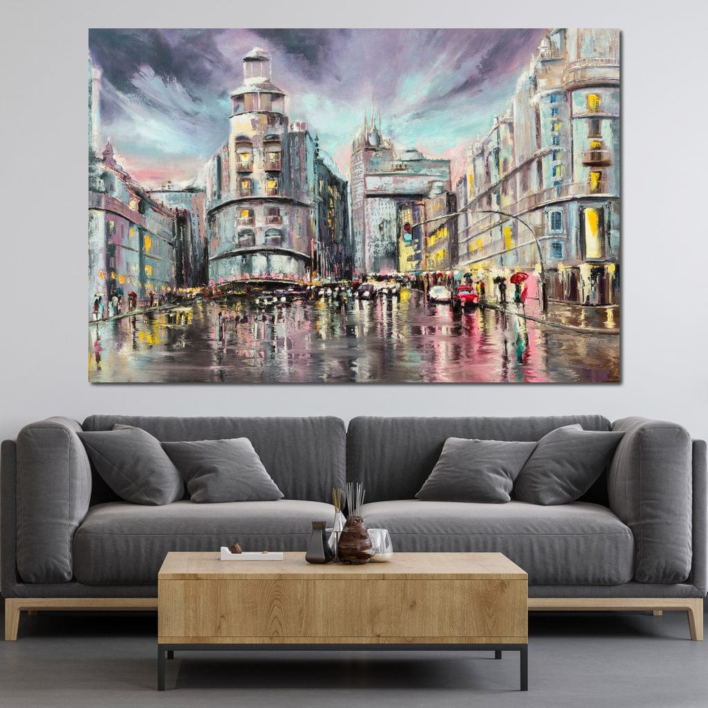 Avenue de Paris Canvas Wall Art