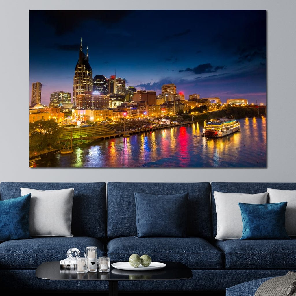 Nashville Skyline Canvas Wall Art