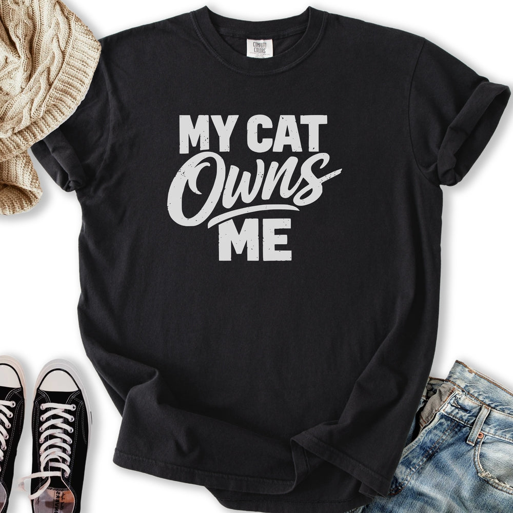 My Cat Owns Me Relaxed Tee