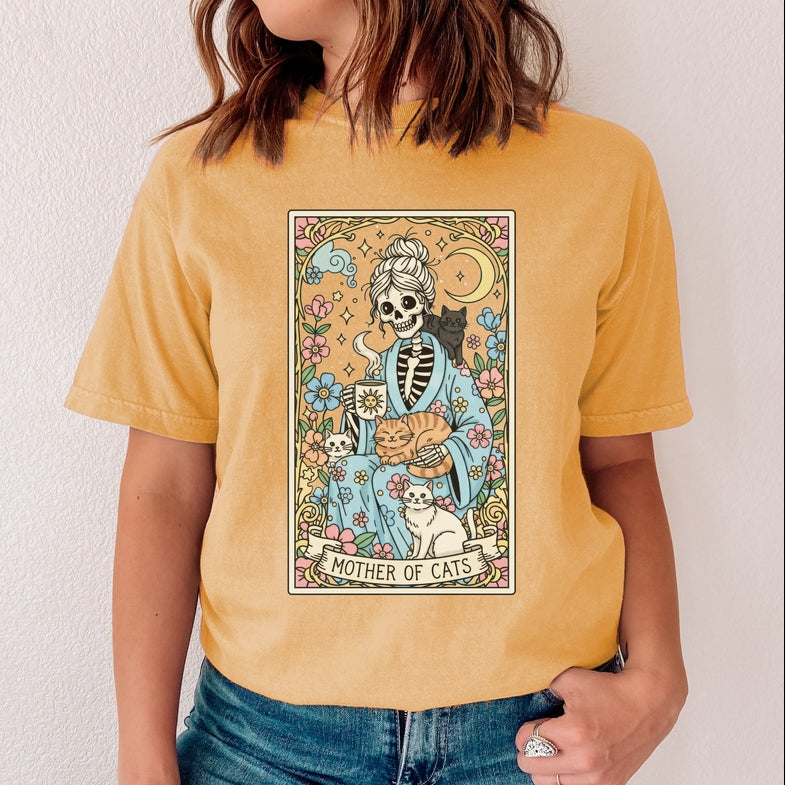 Mother of Cats Tarot Relaxed Tee