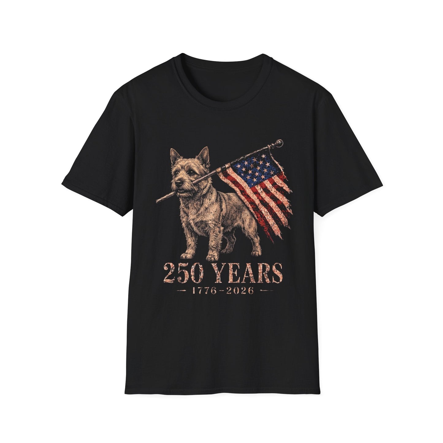 Norwich Terrier USA 250 Years Tee