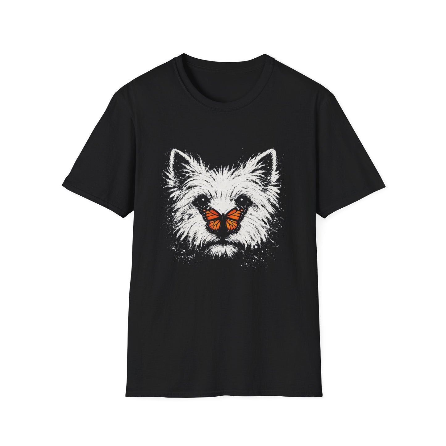 Westie With Butterfly Tee