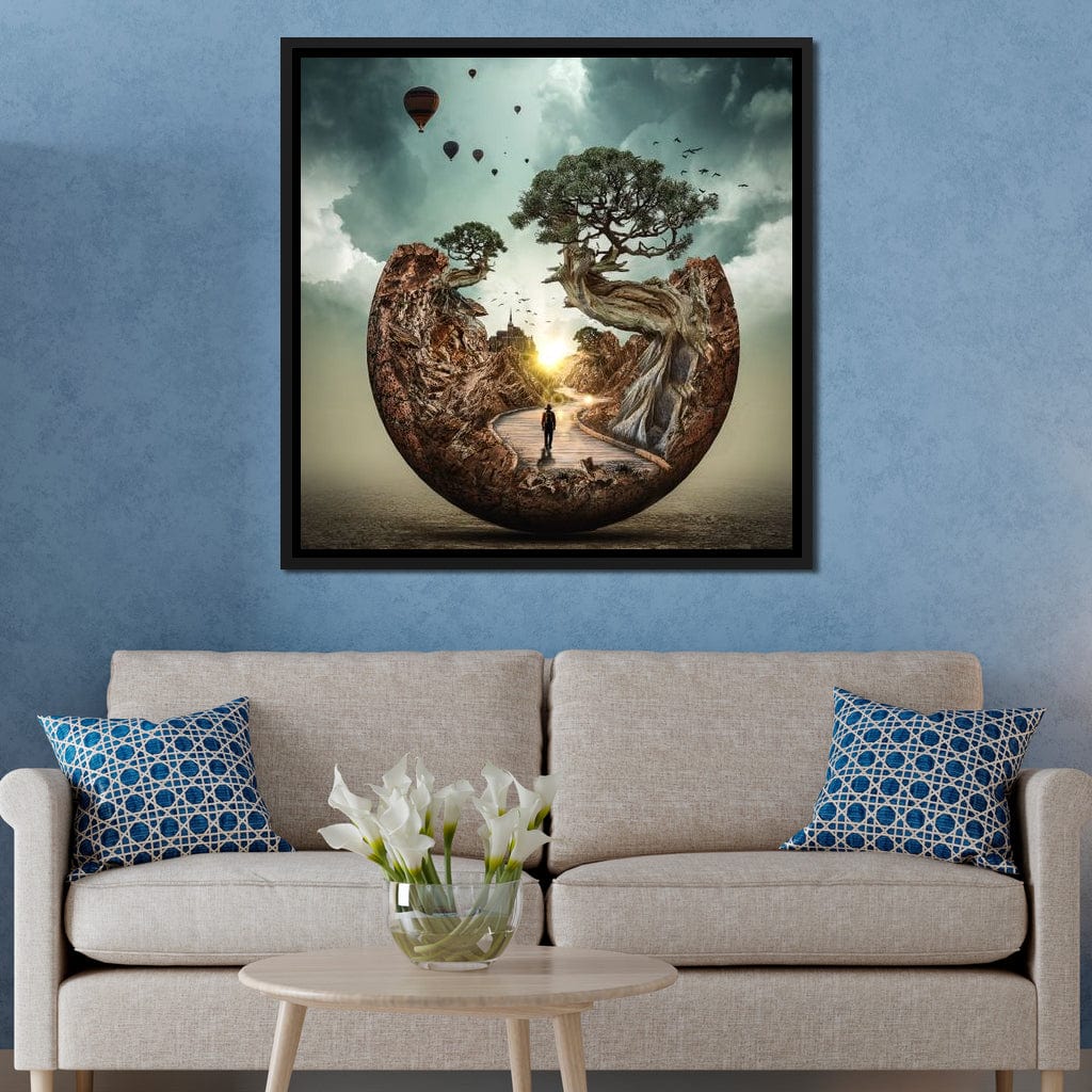Sunrise Road Canvas Wall Art
