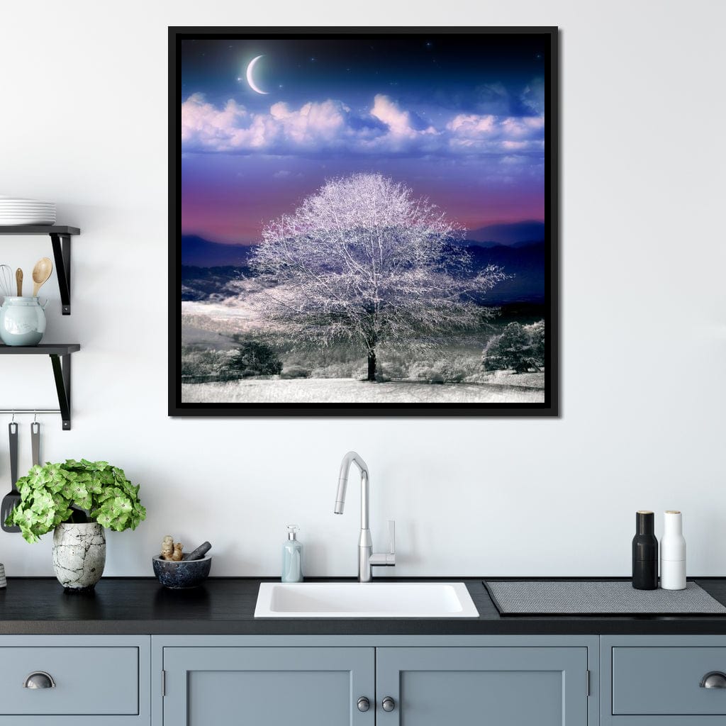 Fantasy Winter Scene Canvas Wall Art