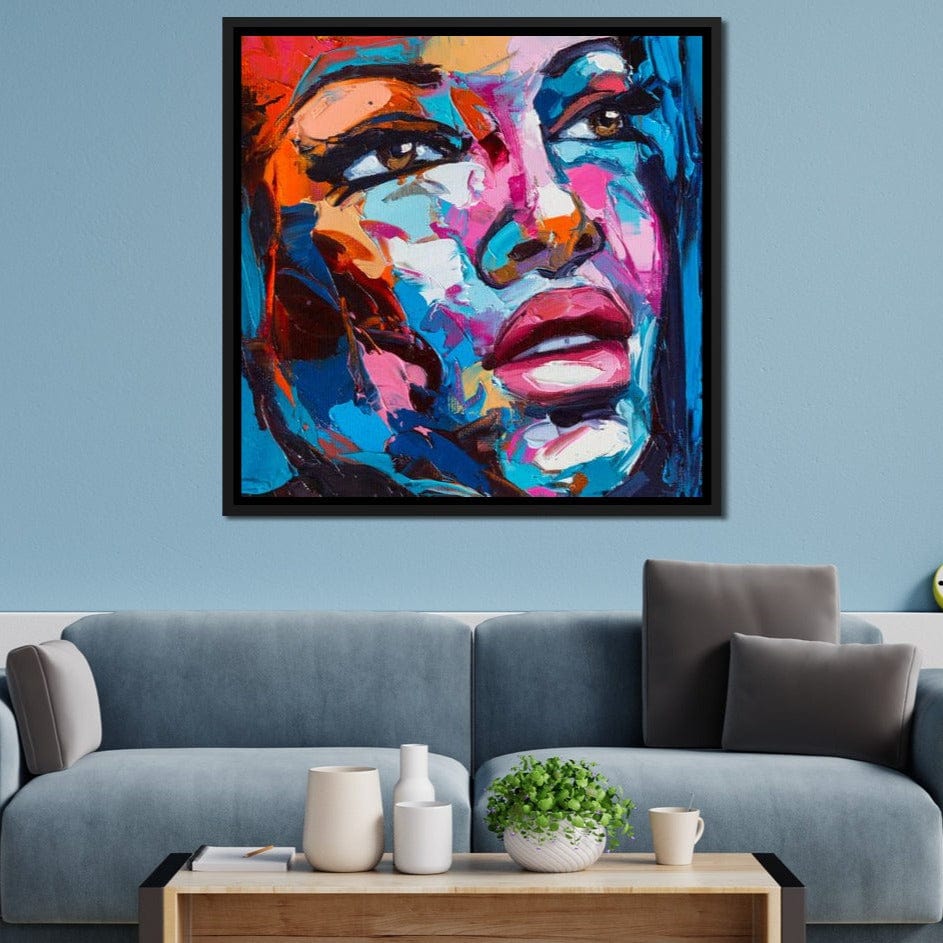 Violet Portrait Canvas Wall Art