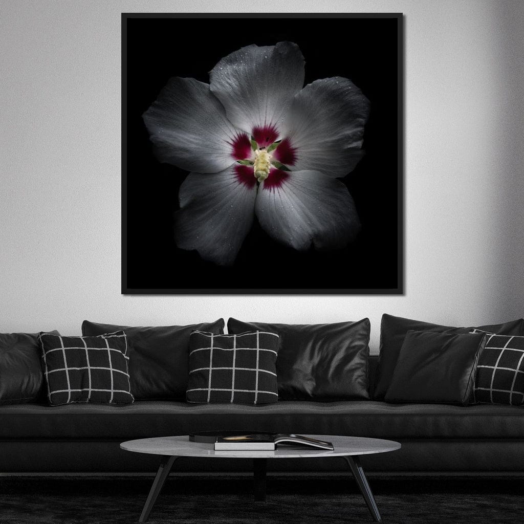 Backyard Flowers Color Version Canvas Wall Art