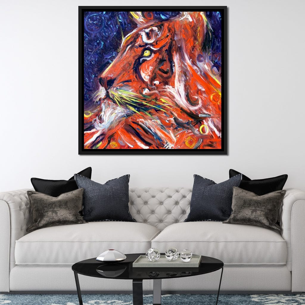 Whiskers Canvas Wall Art