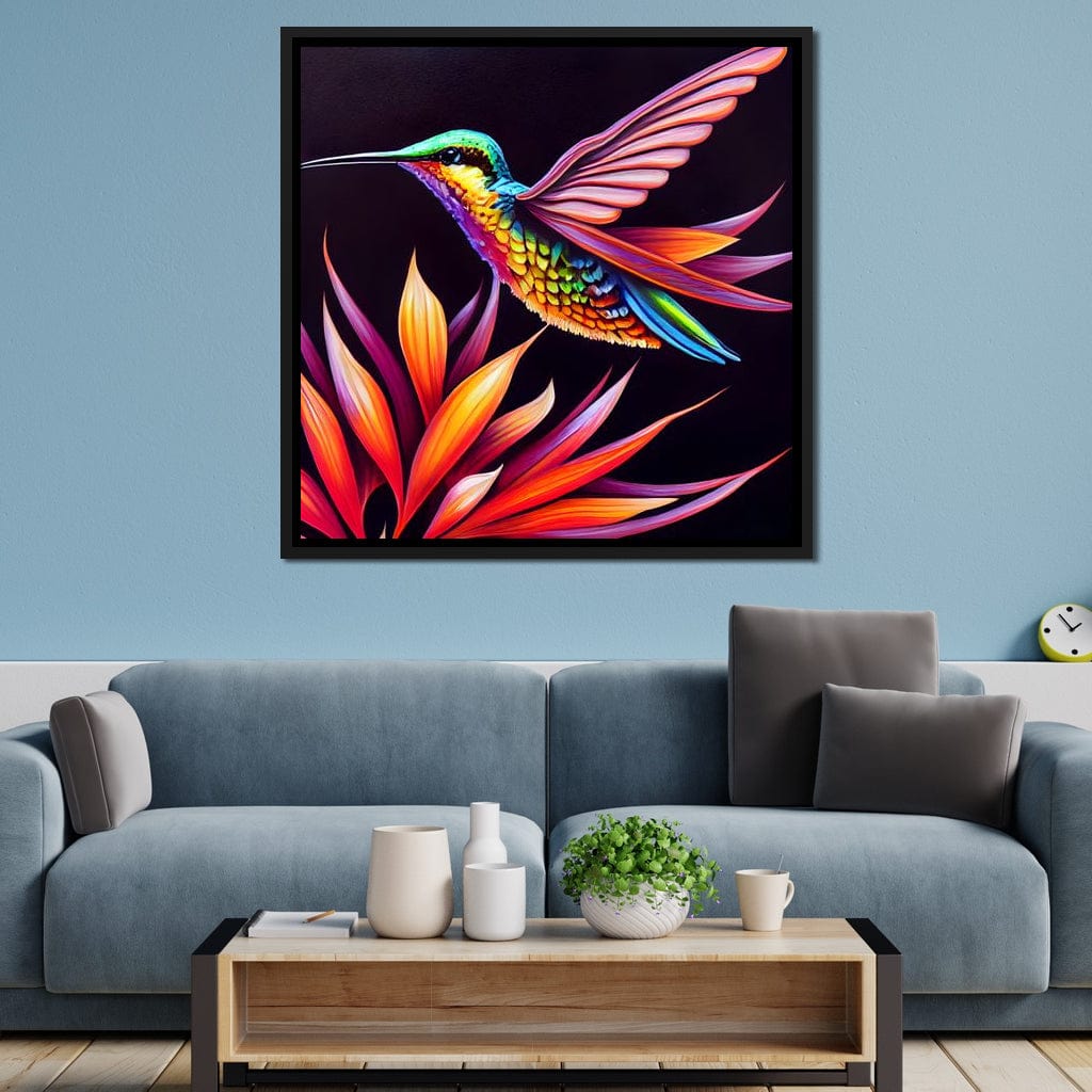 Hummingbird Canvas Wall Art