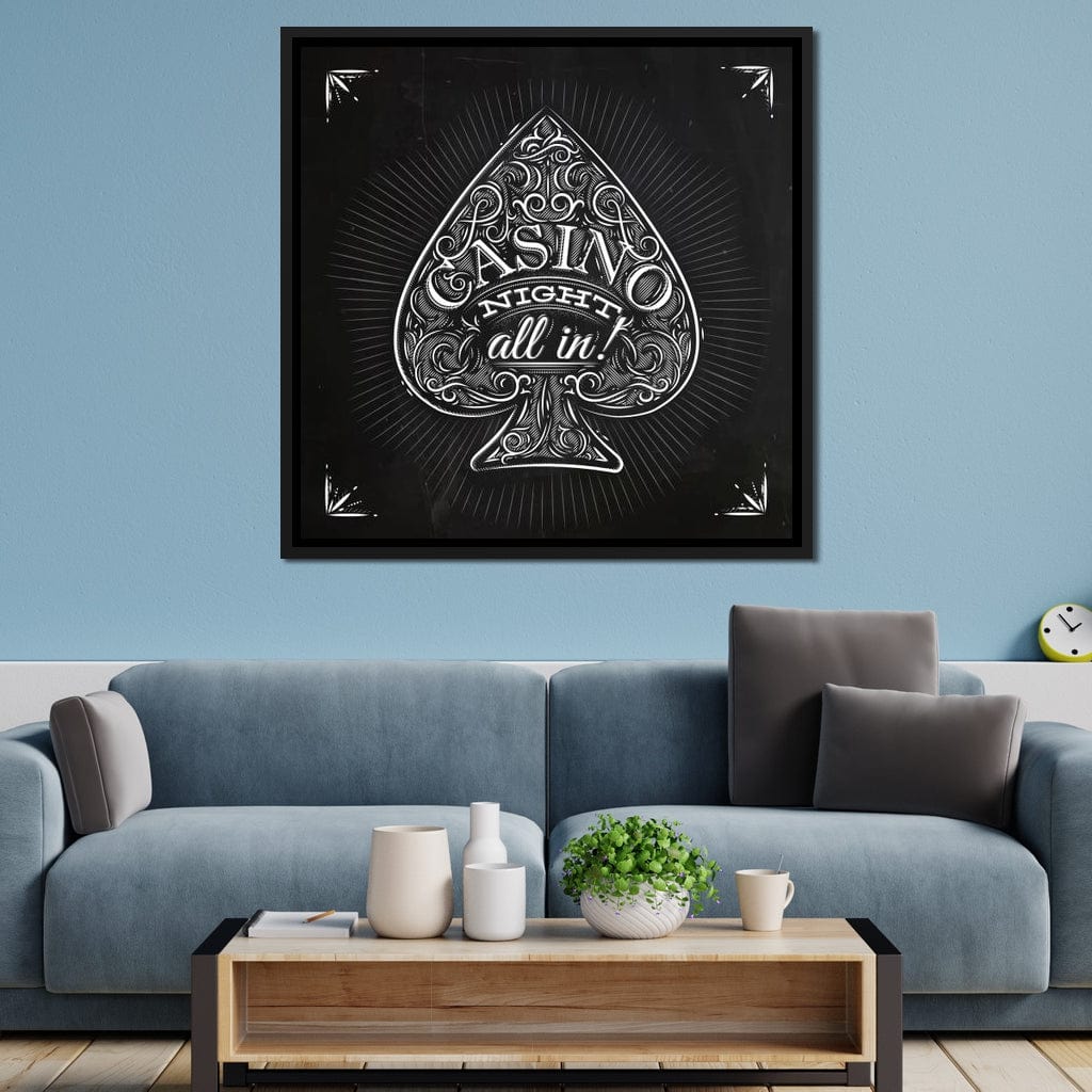Casino Night Canvas Wall Art