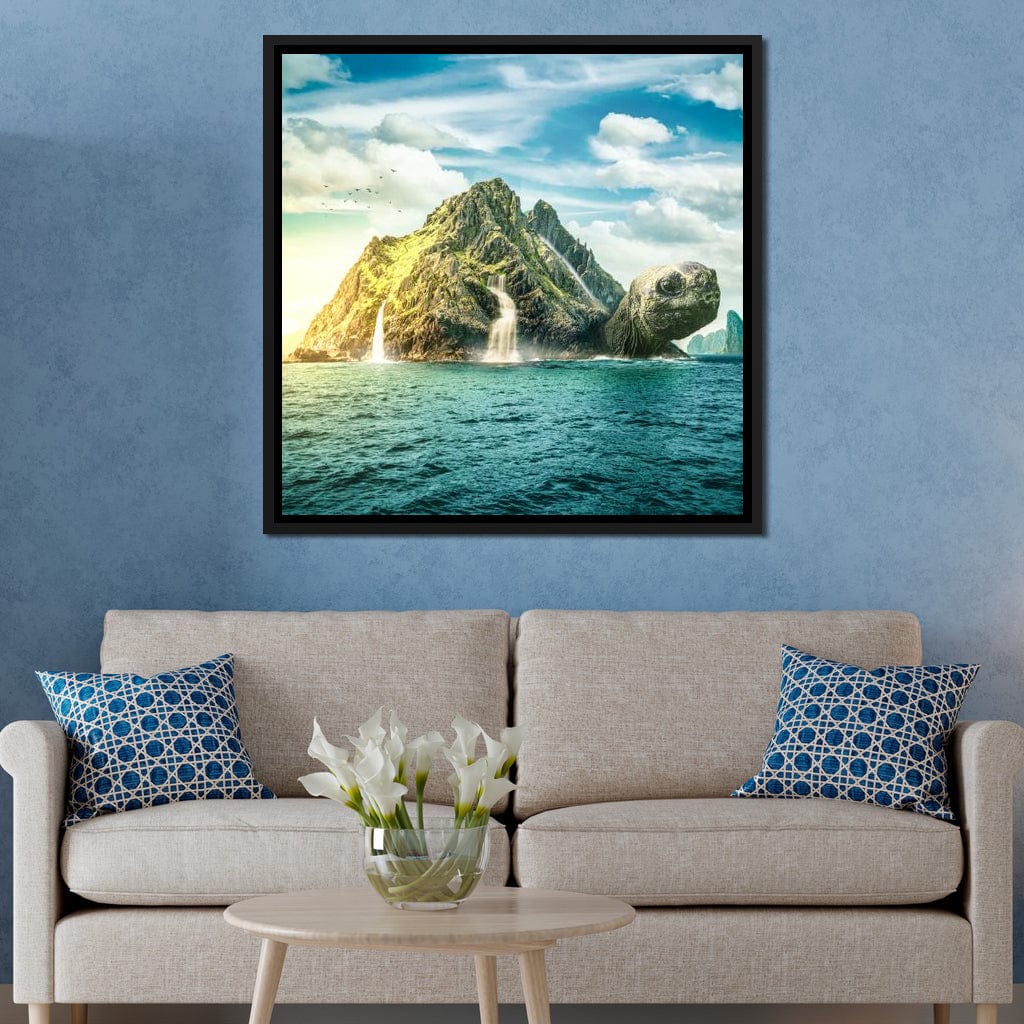 Turtle Island Canvas Wall Art