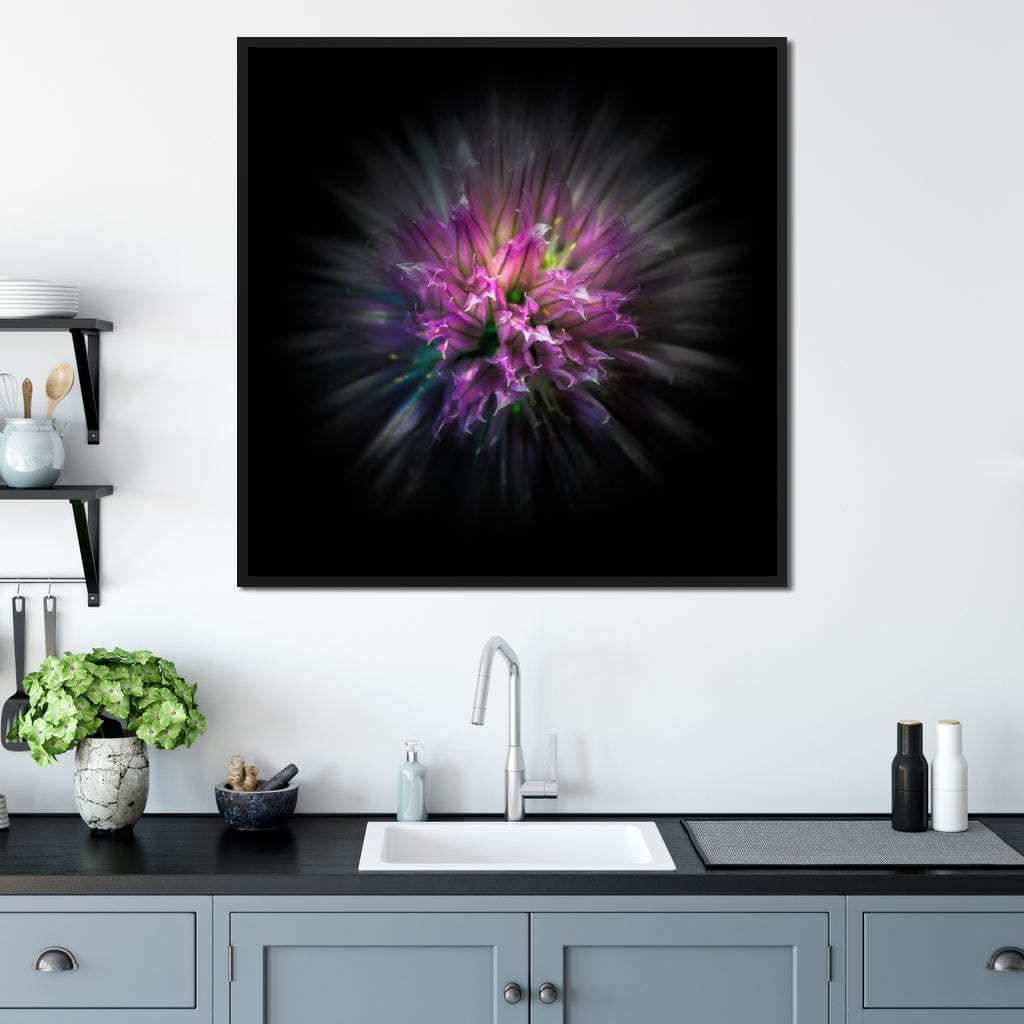 Flowers Color Flow Canvas Wall Art