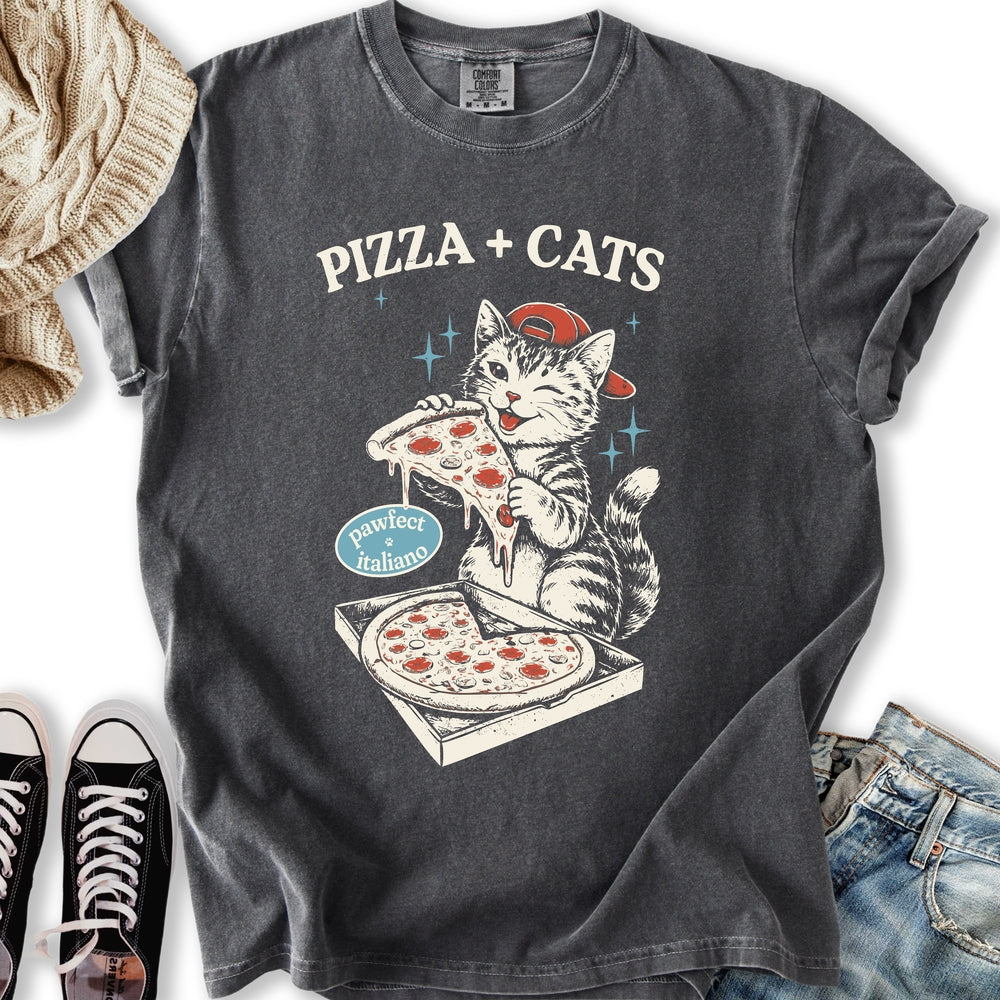 Pizza and Cats Relaxed Tee