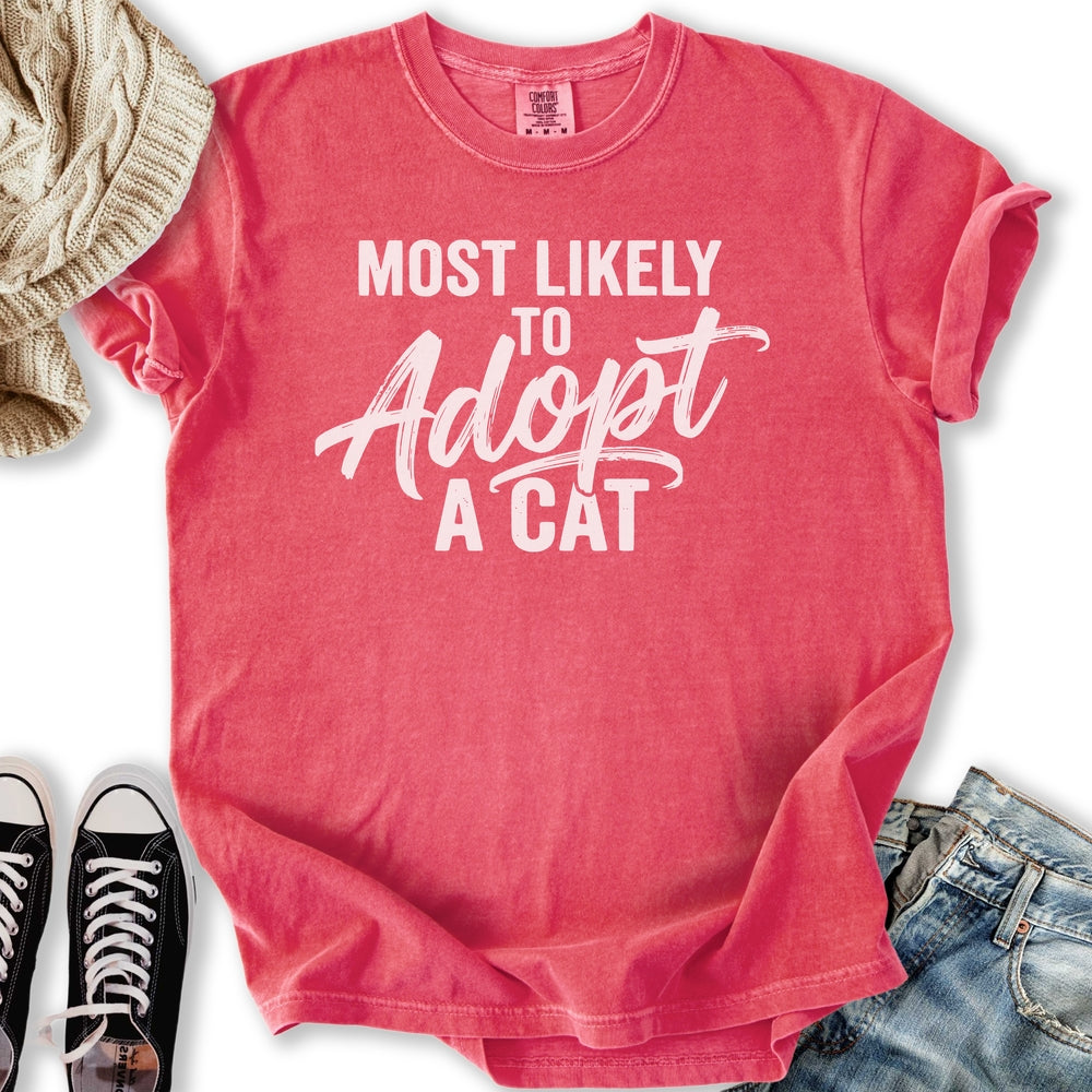 Likely To Adopt Cats Relaxed Tee