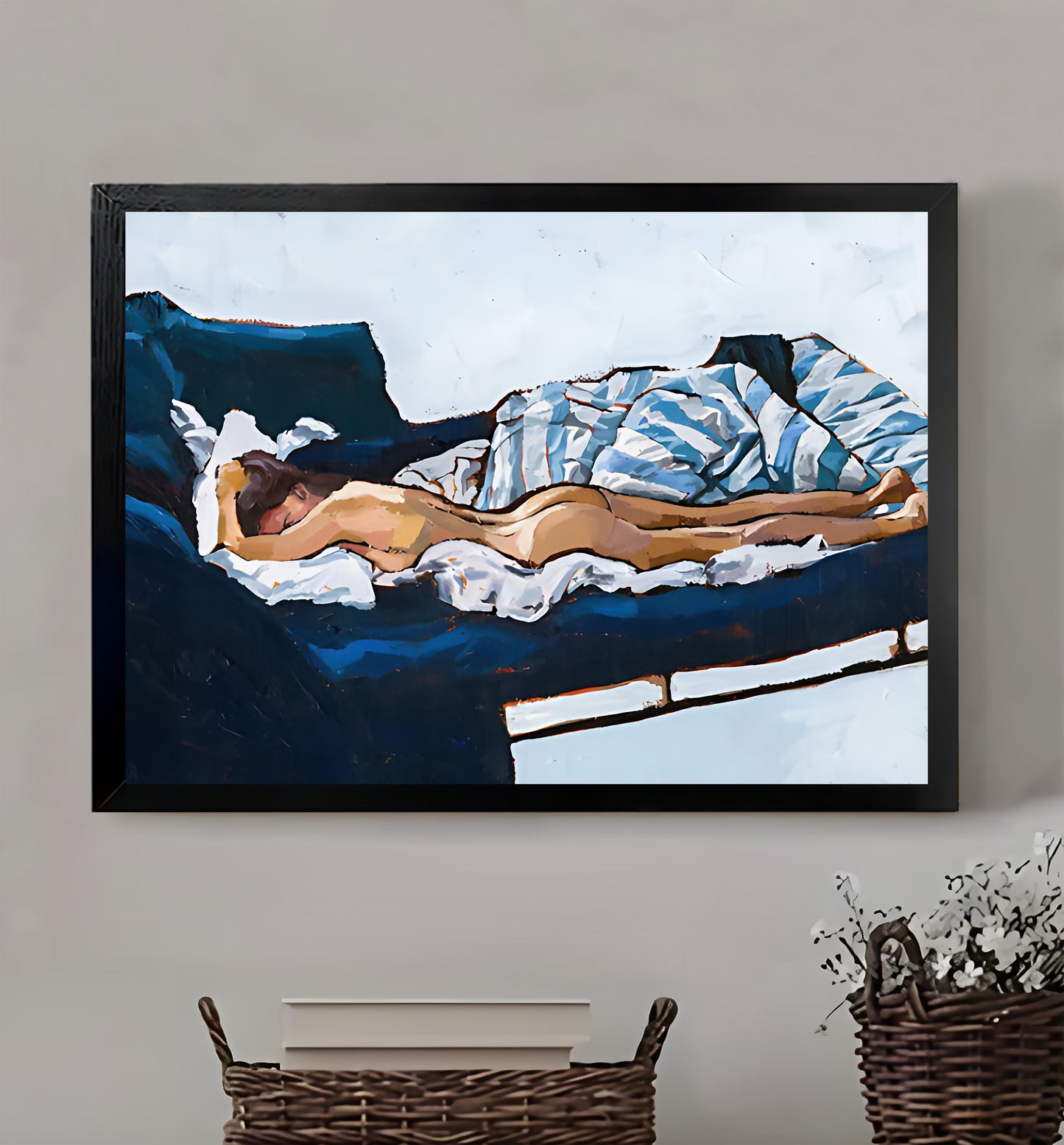 W451 Natural Wood Grain Canvas Decorative Painting – Abstract Art | Ideal for Living Rooms and Offices