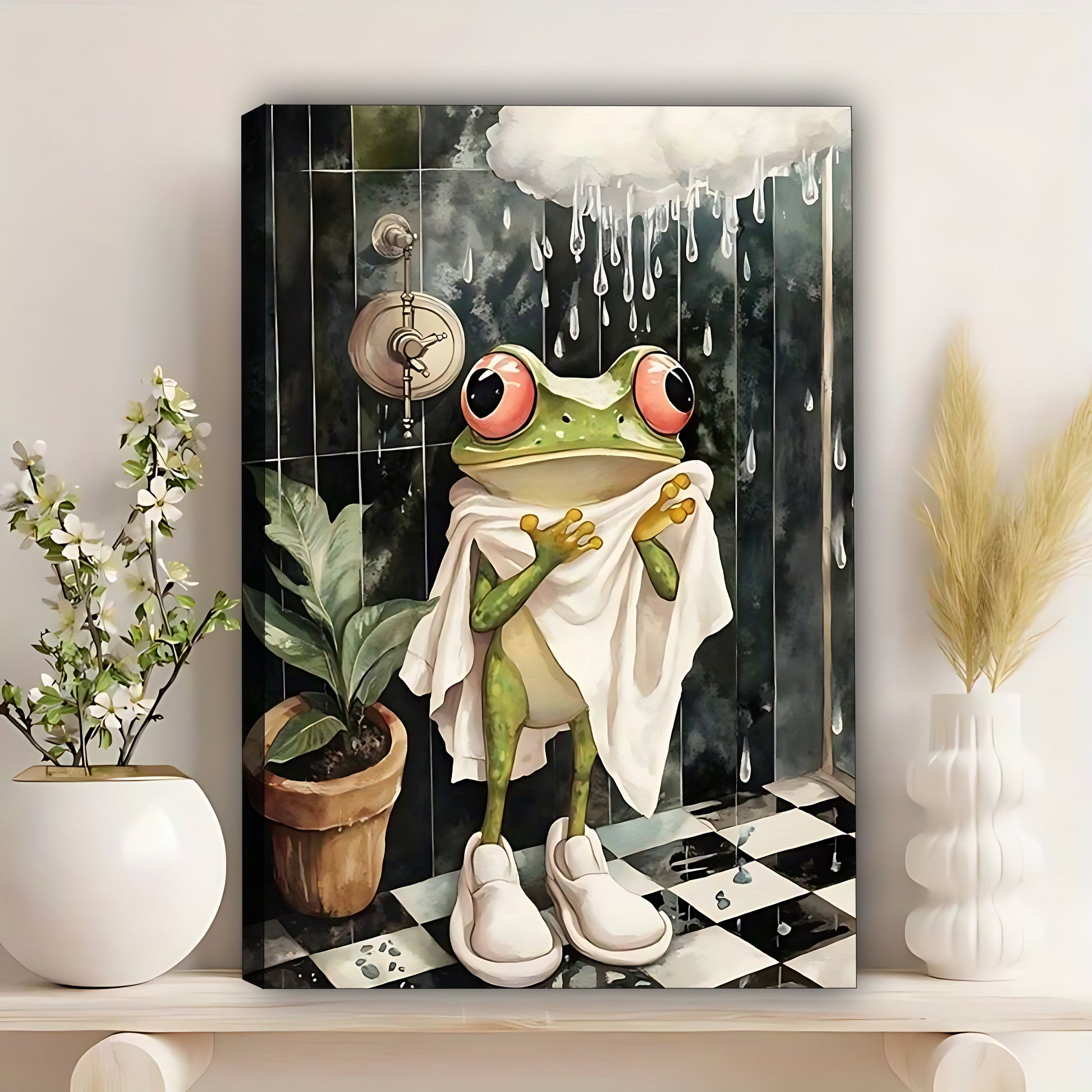 W378 Natural Wood Grain Canvas Decorative Painting – Abstract Art | Ideal for Living Rooms and Offices