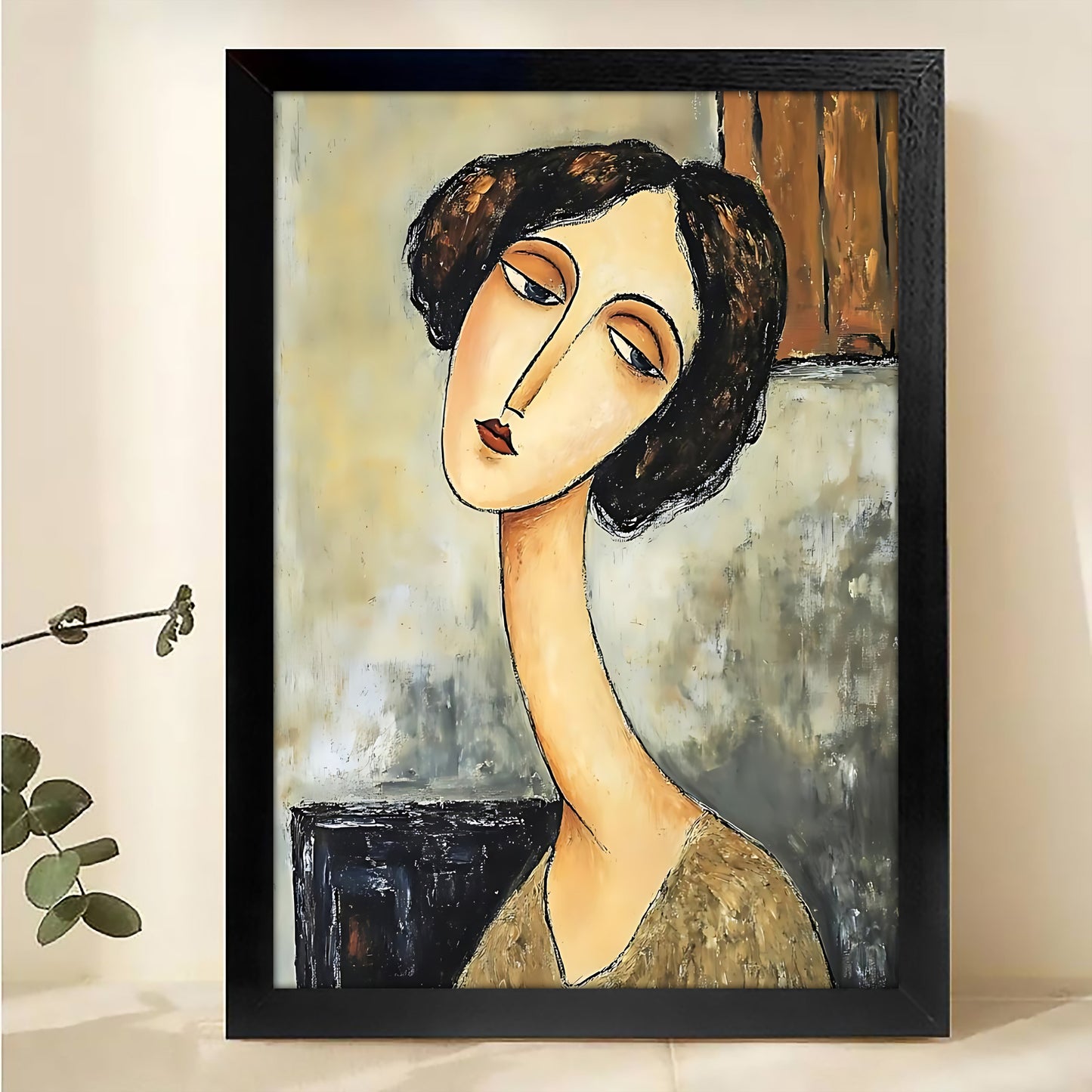 W411 Natural Wood Grain Canvas Decorative Painting – Abstract Art | Ideal for Living Rooms and Offices
