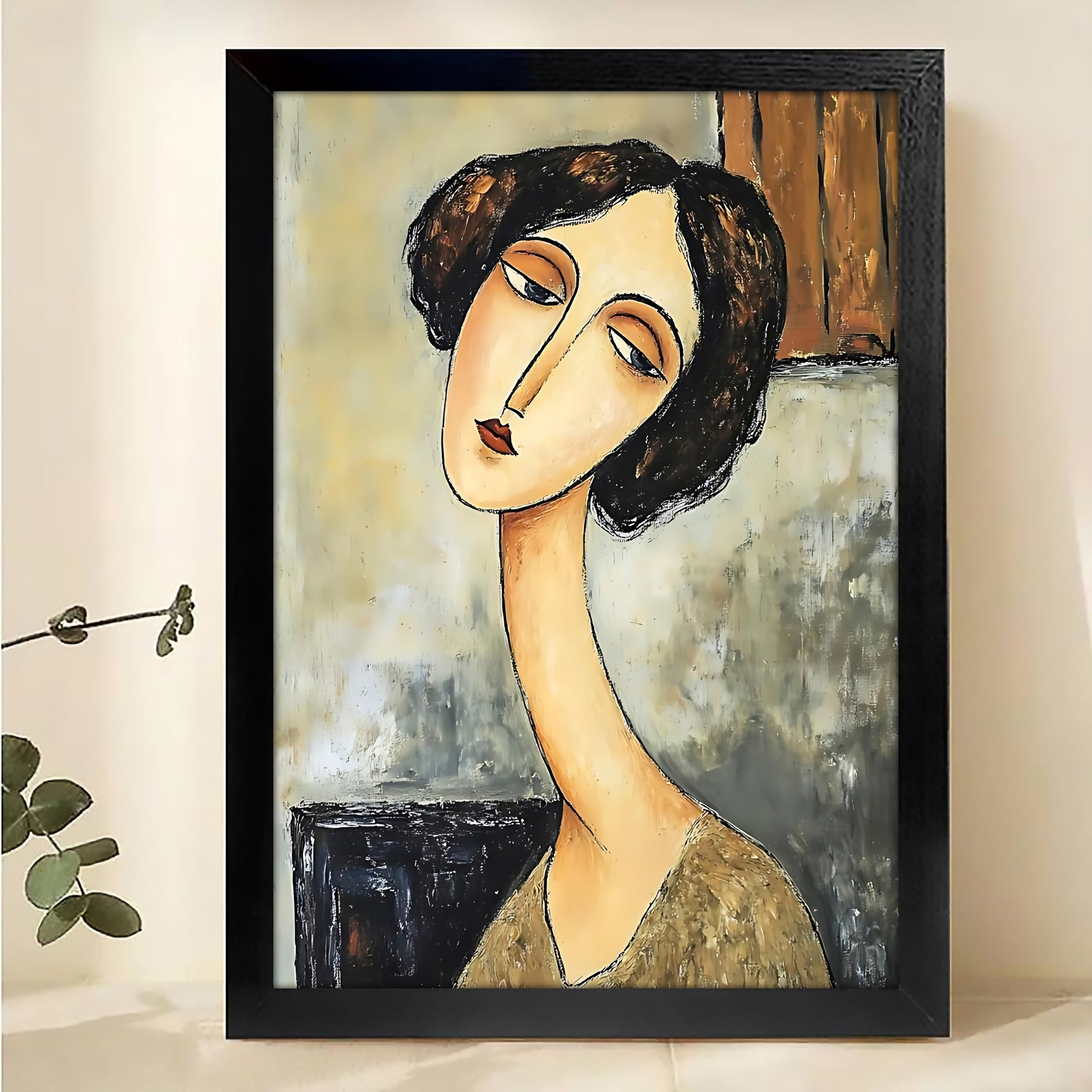 W411 Natural Wood Grain Canvas Decorative Painting – Abstract Art | Ideal for Living Rooms and Offices