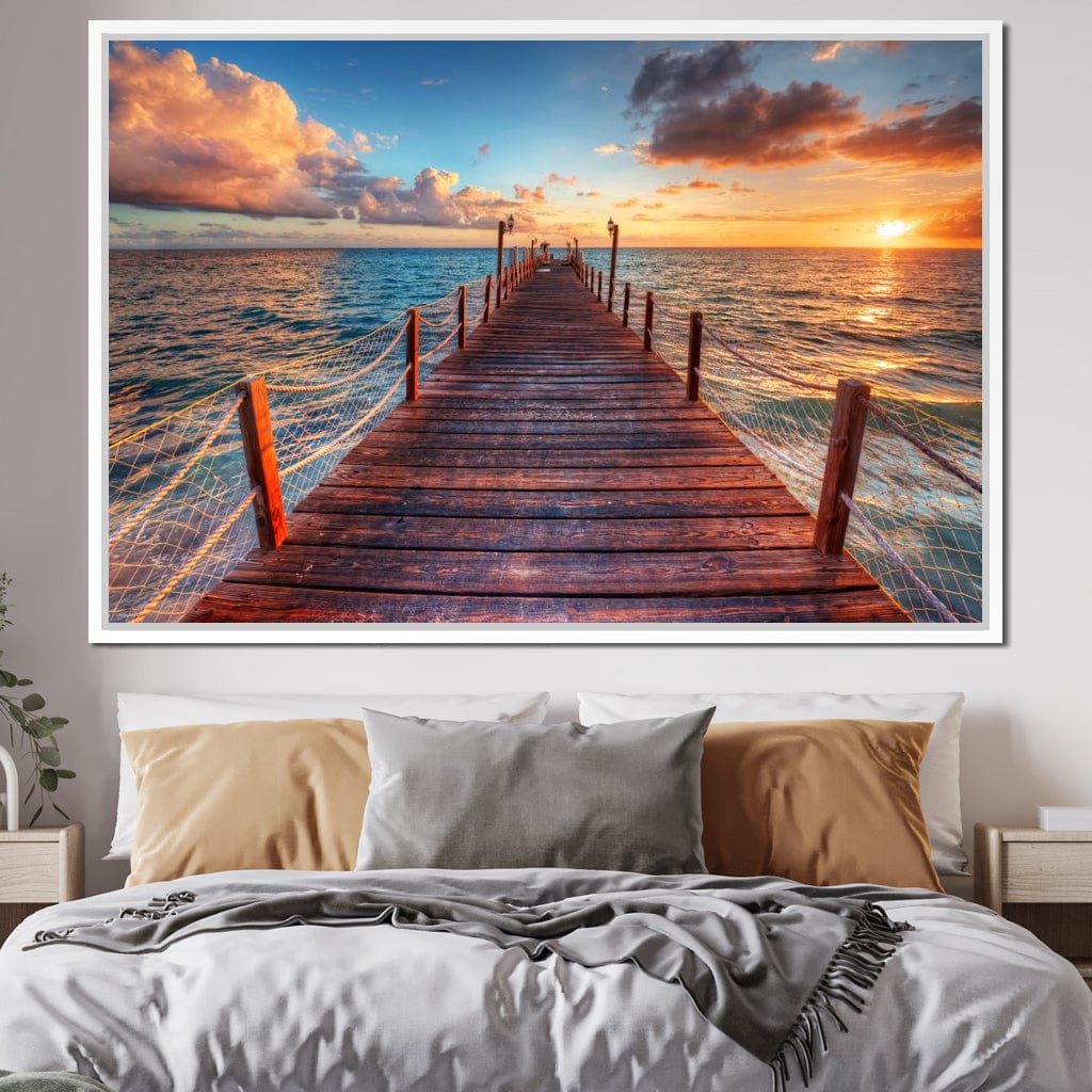 West Coast Sunset Canvas Wall Art