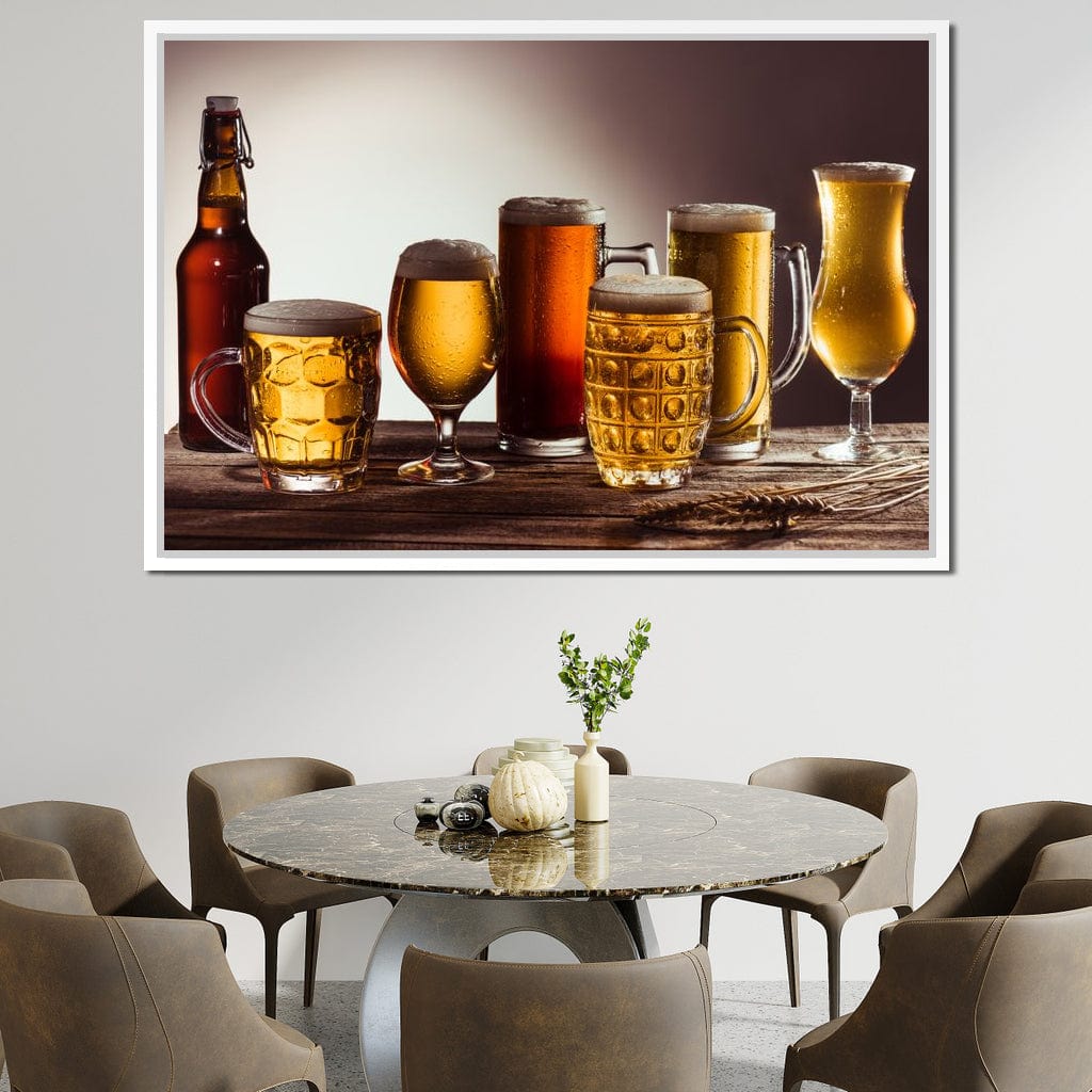 Beer Types Canvas Wall Art