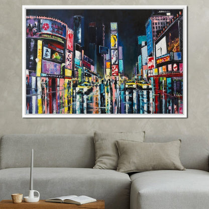 Busy Avenue Canvas Wall Art