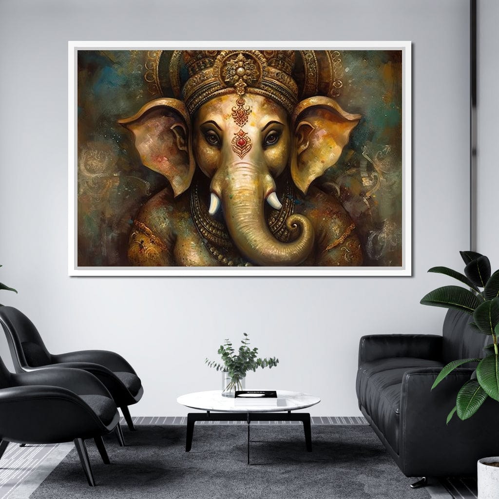 Ganesha's Intelligence Canvas Wall Art