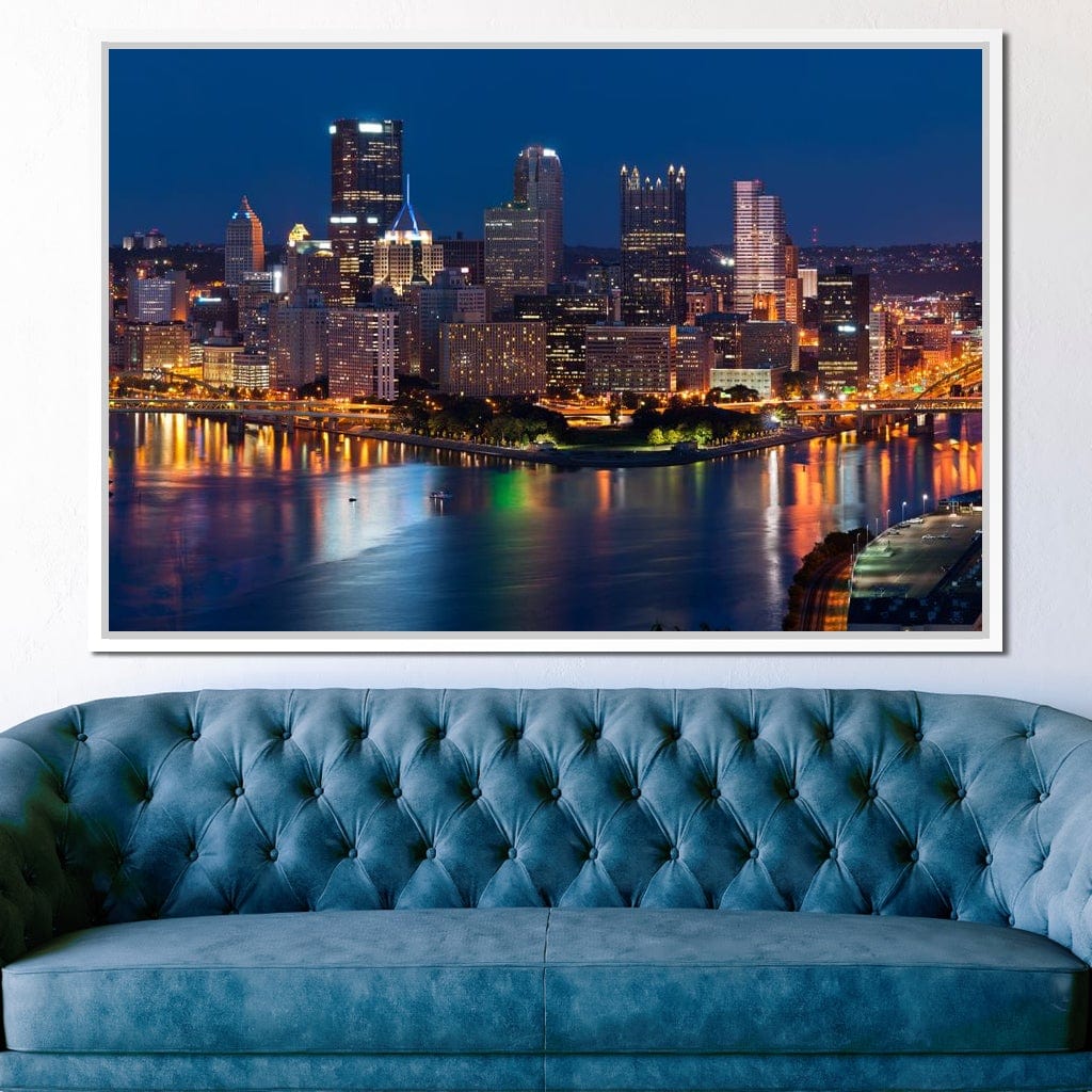 Pittsburgh Skyline Canvas Wall Art