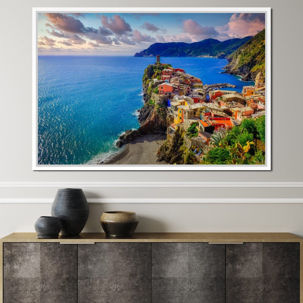 Vernazza Village Canvas Wall Art