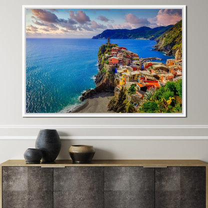Vernazza Village Canvas Wall Art