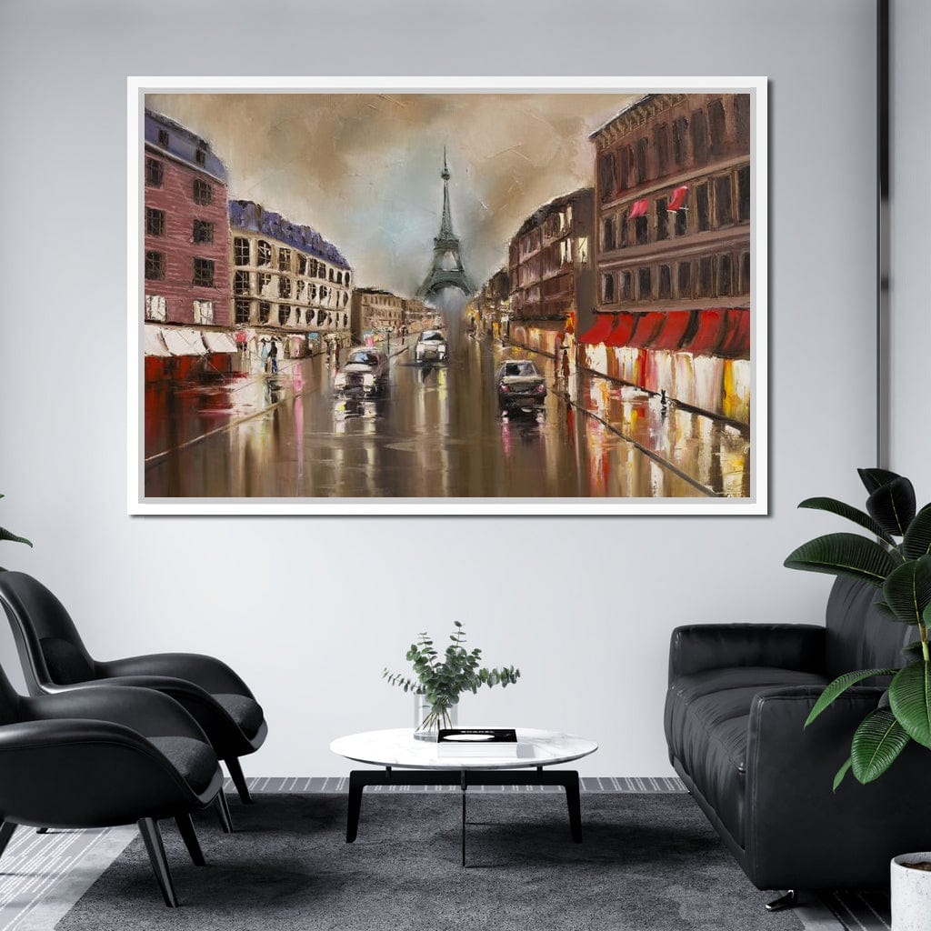 French Avenue Canvas Wall Art