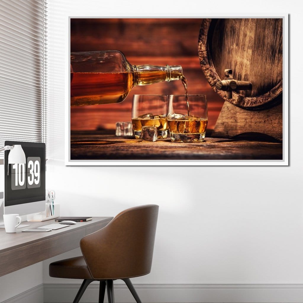 Whiskey Night Canvas Wall Art