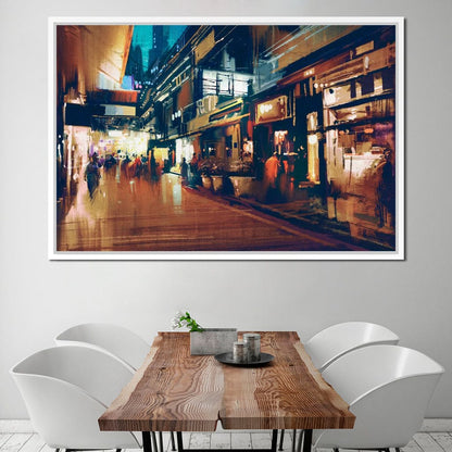City Market Canvas Wall Art