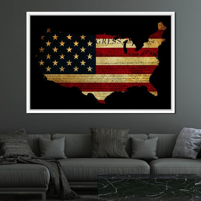 Declaration of Independence Canvas Wall Art