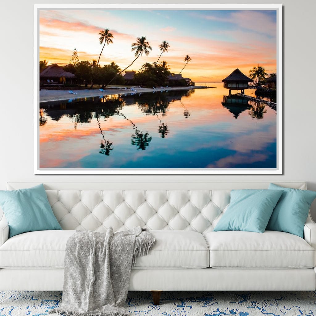 French Polynesia Canvas Wall Art