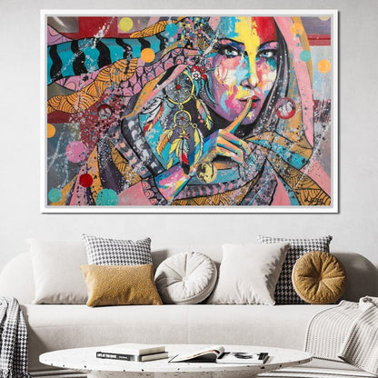 Mary Portrait Canvas Wall Art