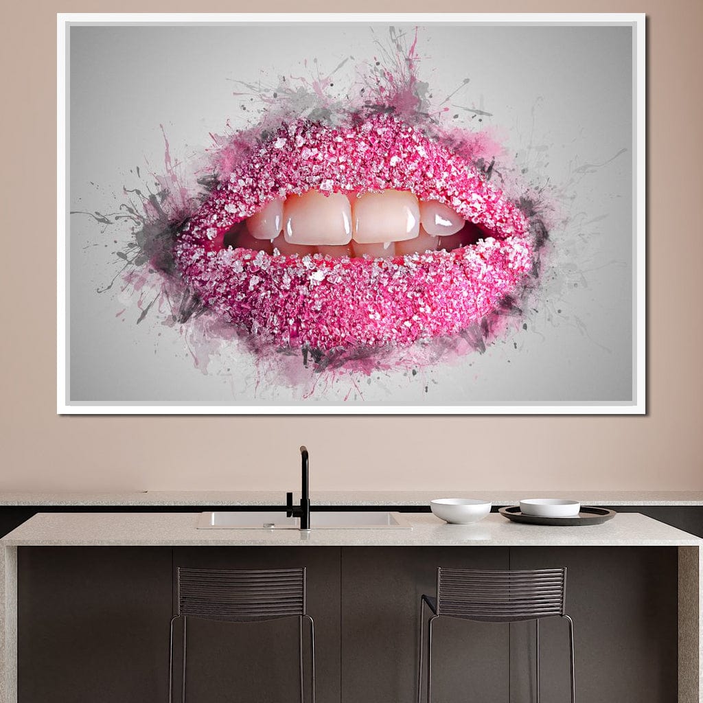 Sugar Lips Canvas Wall Art