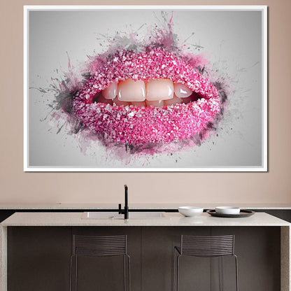 Sugar Lips Canvas Wall Art