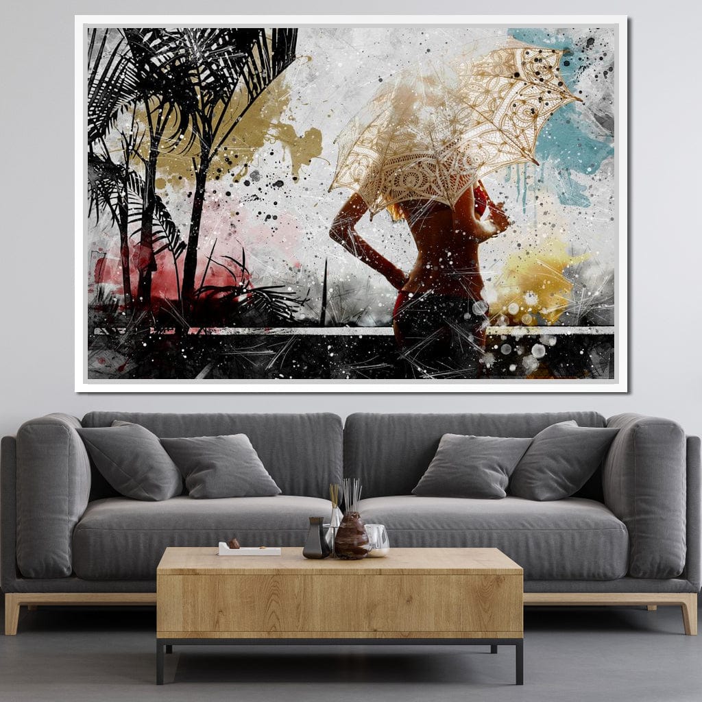 Tropical Summer Canvas Wall Art