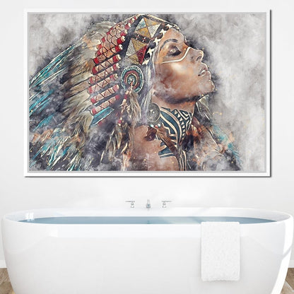 Squaw - Mateo Canvas Wall Art