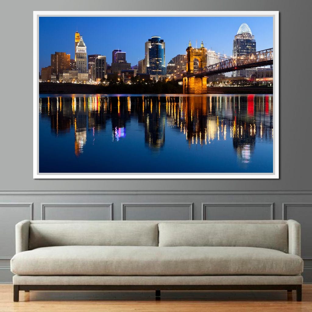 Cincinnati Skyline Canvas Wall Art