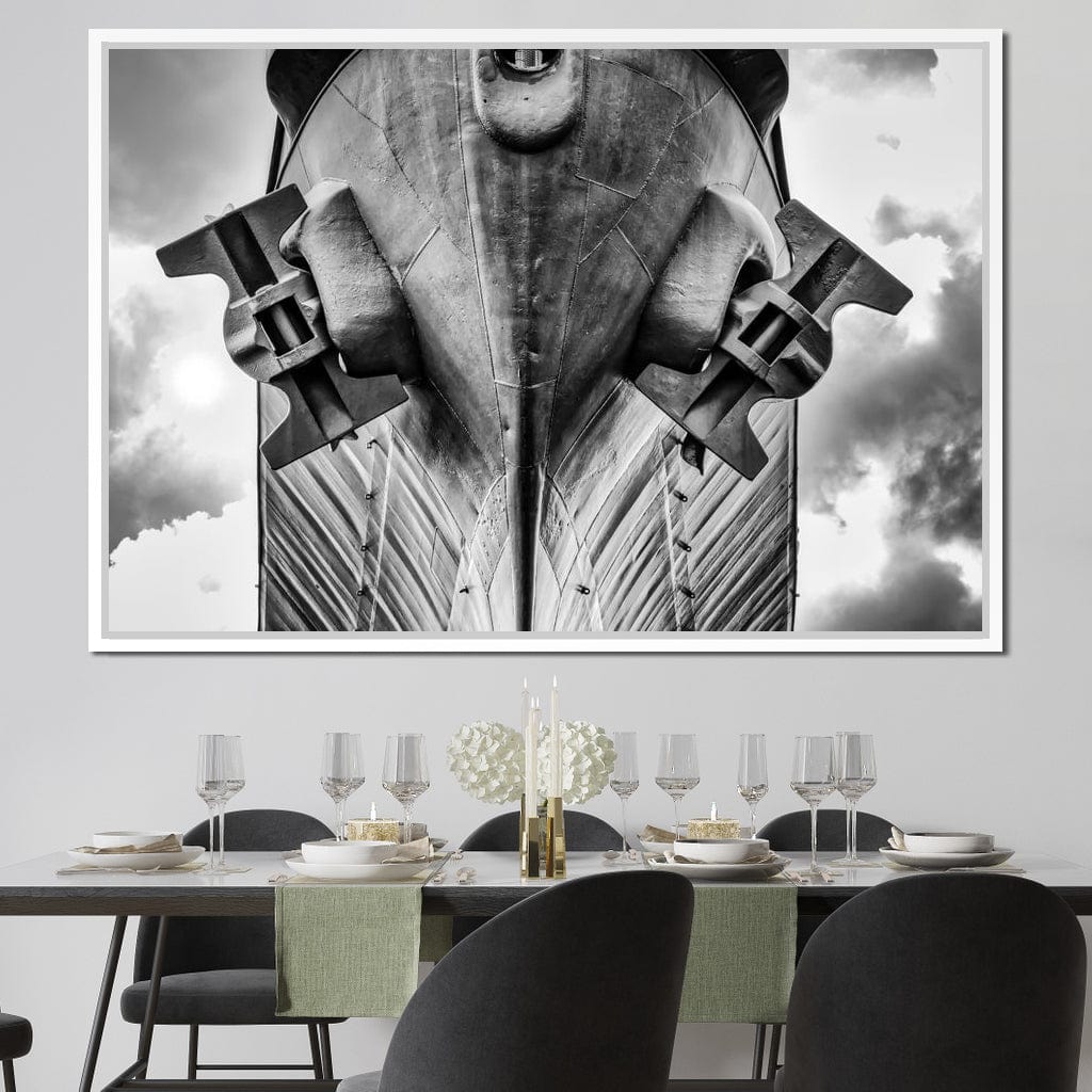 WWII Battleship Canvas Wall Art