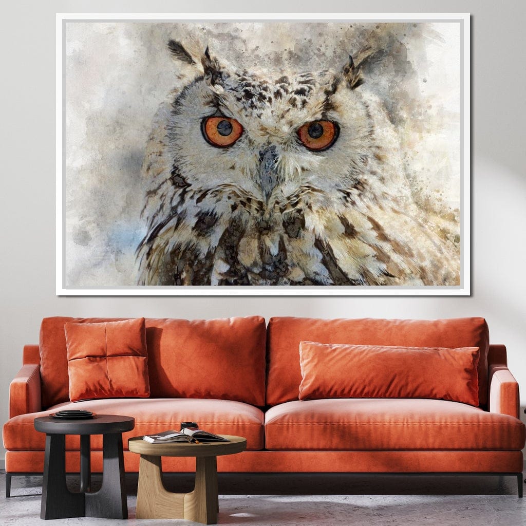 Eurasian Owl Canvas Wall Art