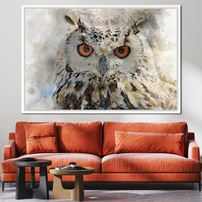 Eurasian Owl Canvas Wall Art