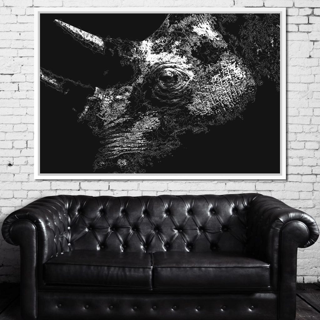 Big 5 Collection - Rhino Canvas Wall Art