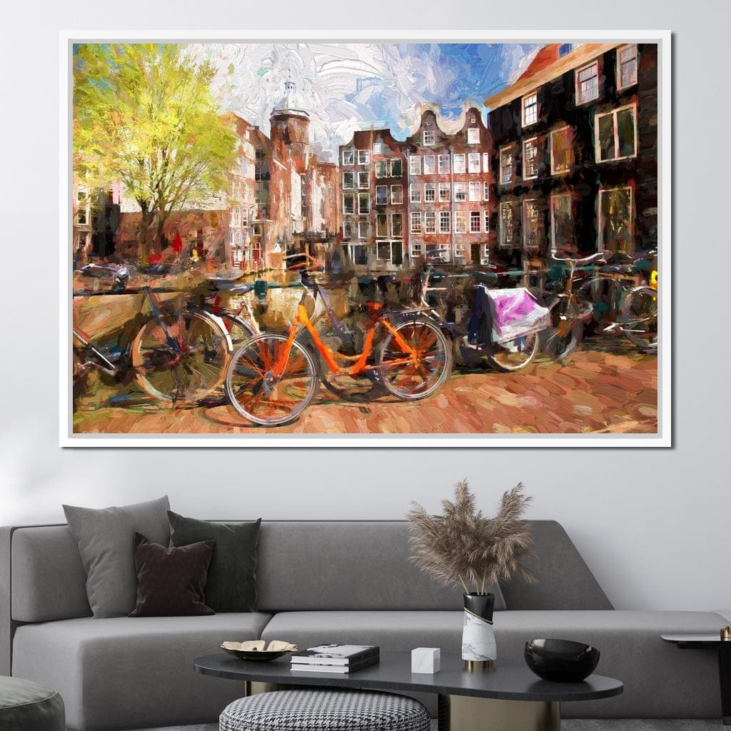 Amsterdam City Canvas Wall Art