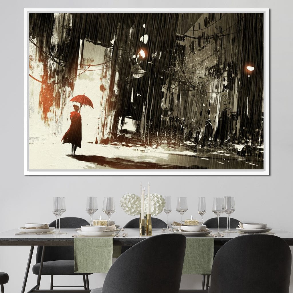 Halelis Rainy Day Canvas Wall Art
