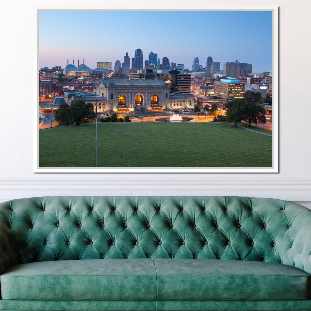Kansas City Skyline Canvas Wall Art