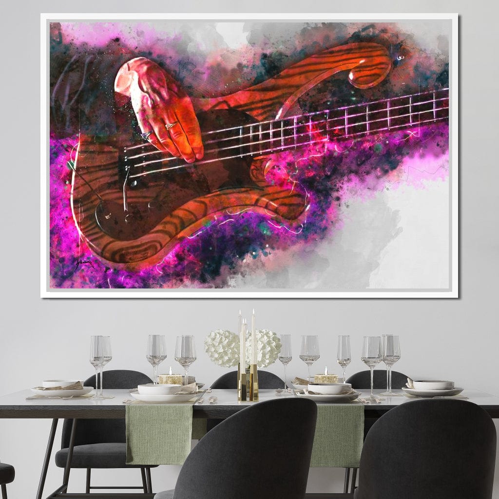 Les Claypool's Guitar Canvas Wall Art