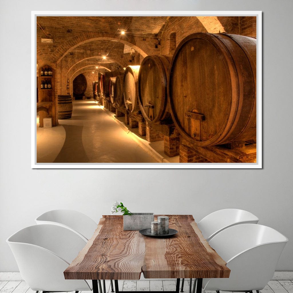 Wine Cellar in the Abbey Canvas Wall Art