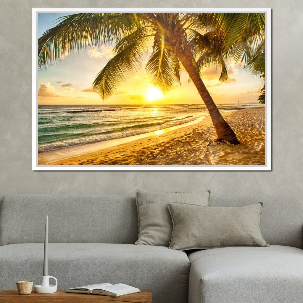 Barbados Beach Canvas Wall Art