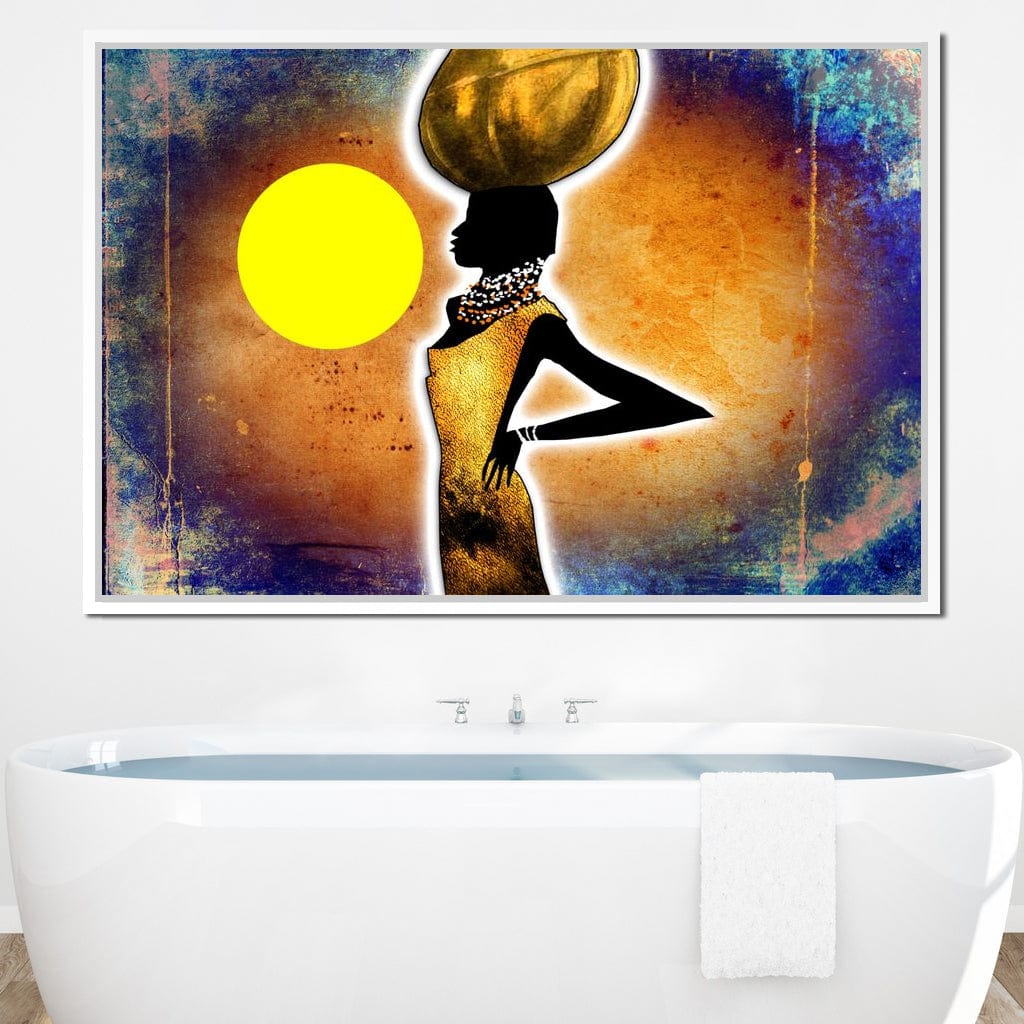 African Woman Canvas Wall Art